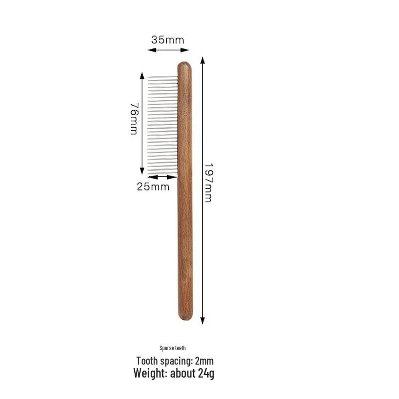 Уход за домашними животными: Гребень из нержавеющей стали с густыми зубьями для кошек и собак, для удаления шерсти и блох, массажный инструмент