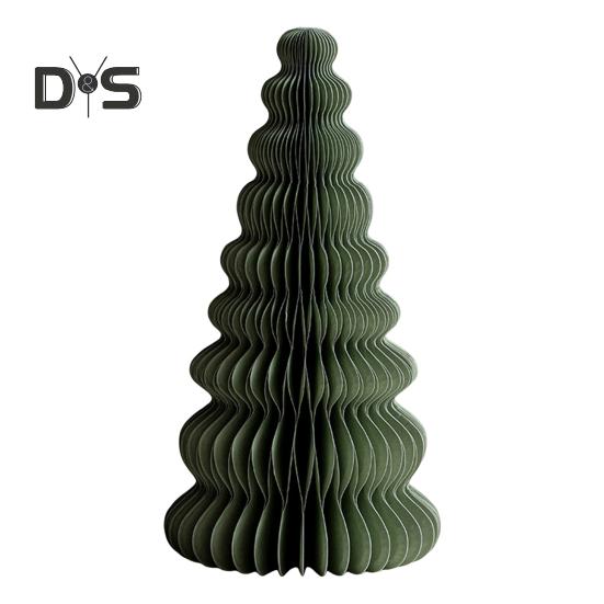 Бумажная рождественская елка 3D сотовая бумажная рождественская елка украшение деревенский настольный центральный элемент для офиса домашний школьный декор