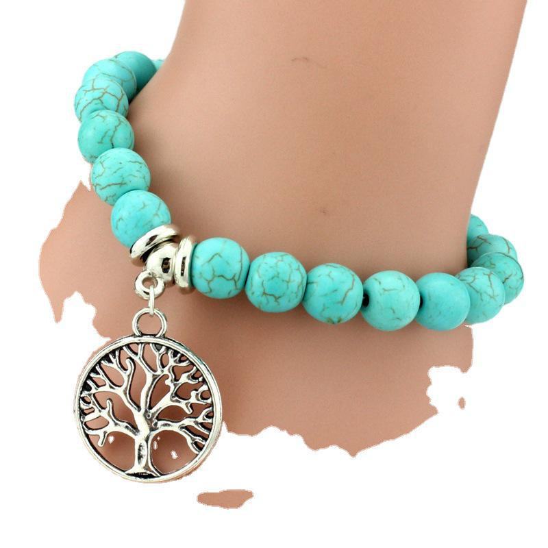 Turquoise Beaded Bohemian Bracelets: European & American Fashion