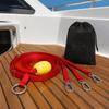 316 Stainless Steel Boat Tow Strap High Strength Polyester Boat Tow Rope Boat Towing Bridle  Boat