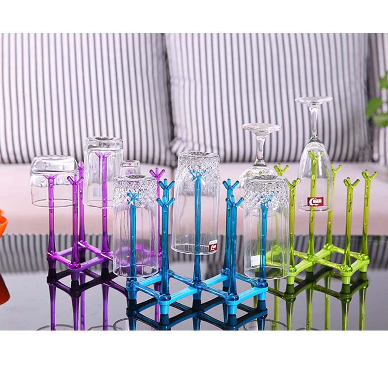 Семь чашек, складная домашняя стеклянная подставка для чашек, кружка для воды, органайзер для сушки и сушки, держатель для слива, подставка