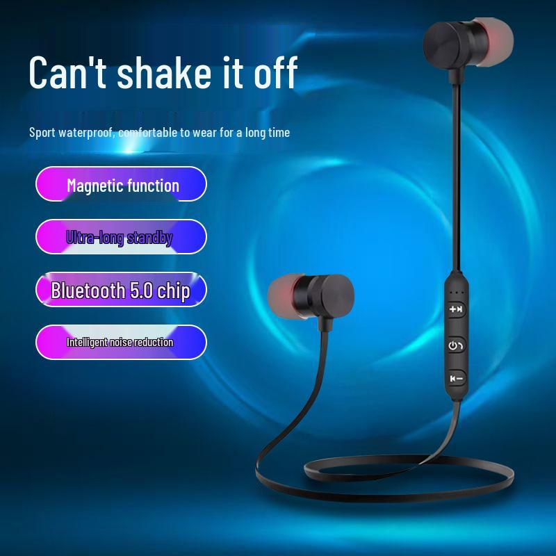 Магнитные Bluetooth 5.0 Стерео Спортивные Наушники с Шумоподавлением - Длительное Время Ожидания 002