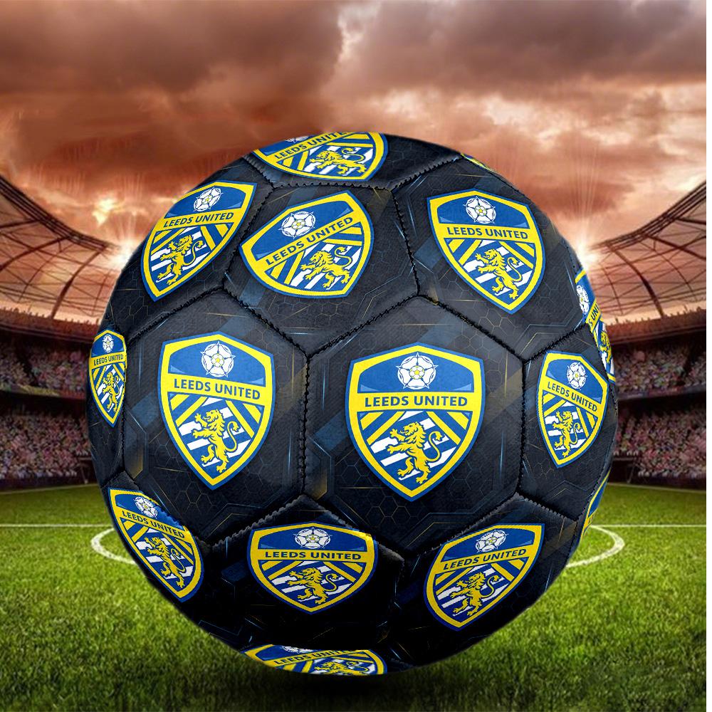 Leeds United Size 5 Football High Elastic Soccer Ball For Outdoor Competition Daily Training Play