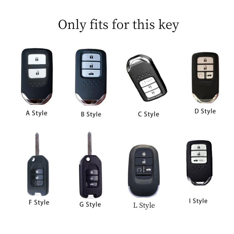 Leather Car Key Remote Cover Full Case Accessories Honda Civic Accord HR-V CR-V CRV 11th 2022 2023 City Fit Odyssey Jade RB6