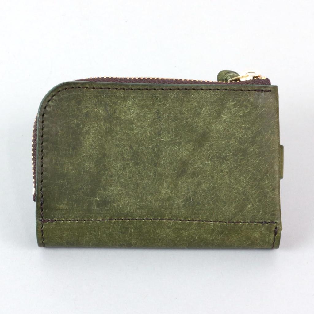 REAL Key Card Coin Case Key Case Keyless Smart Key Card Case with Coin Purse Genuine Leather Natural Wood Wood Leather Made In Japan [VARCO WOOD]