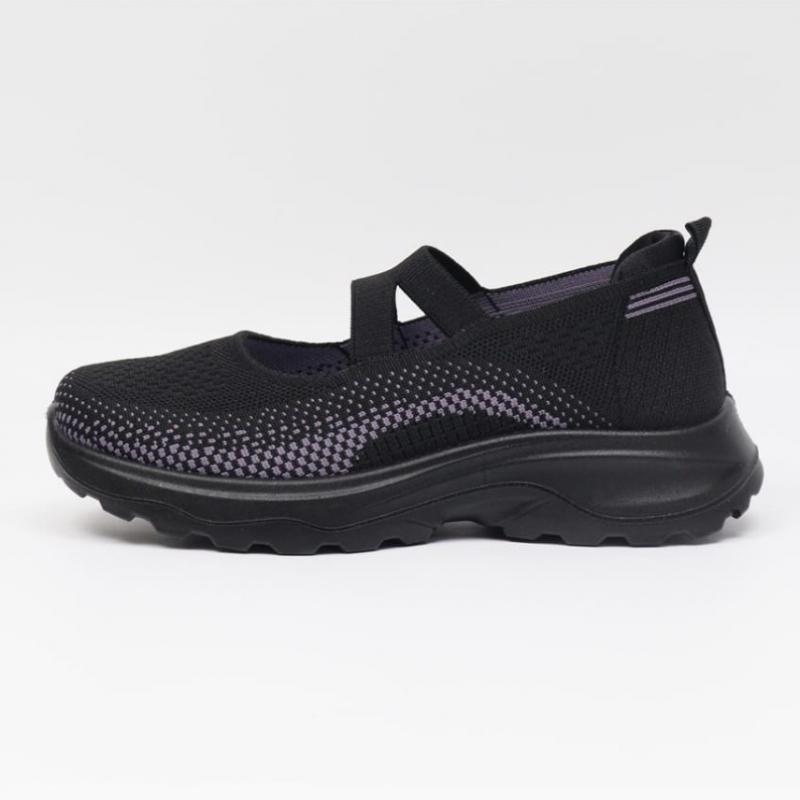 Melting Brown Women Knit Sneakers Slip On