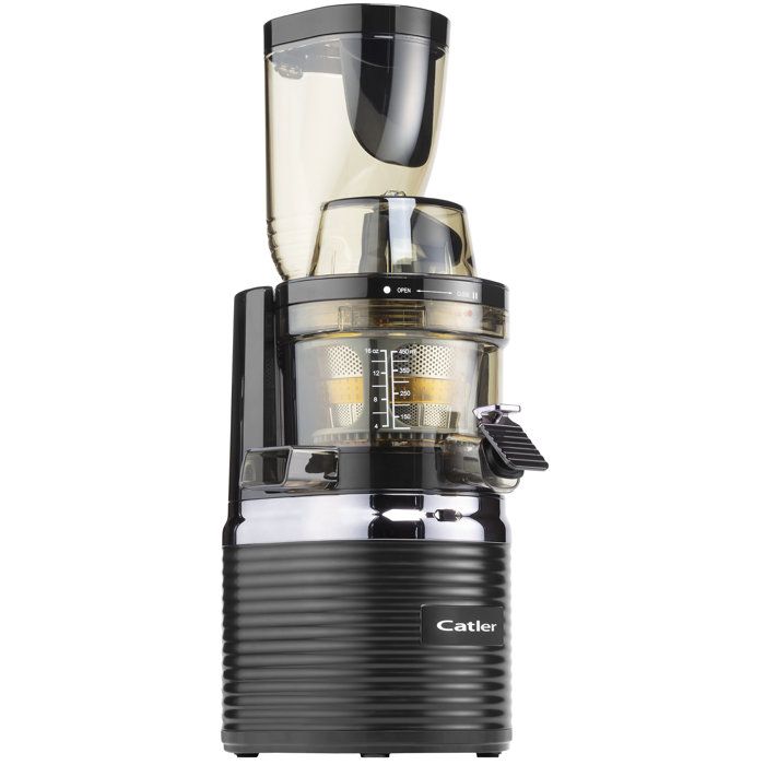 Extracteur de jus CATLER JS 8012 - Fruits - Légumes verts - Rotation lente 43 tr/min - Moteur induction 200 W silencieux