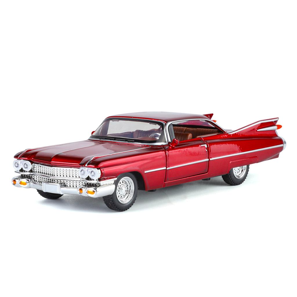 AABHT1 1:32 Cadillac Big Rocket Vintage Classic Car Diecast Metal Alloy Model car Sound Light Pull Back Collection Kids Toy Gift