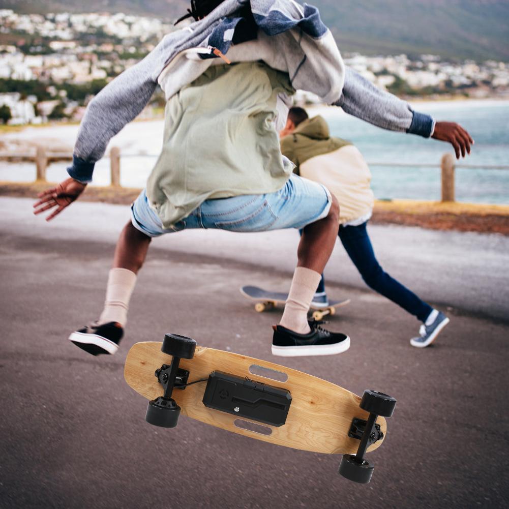 8-слойная дека из клена Устойчивость к коррозии Портативный Съемный Двойной привод Четыре колеса Электросамокат