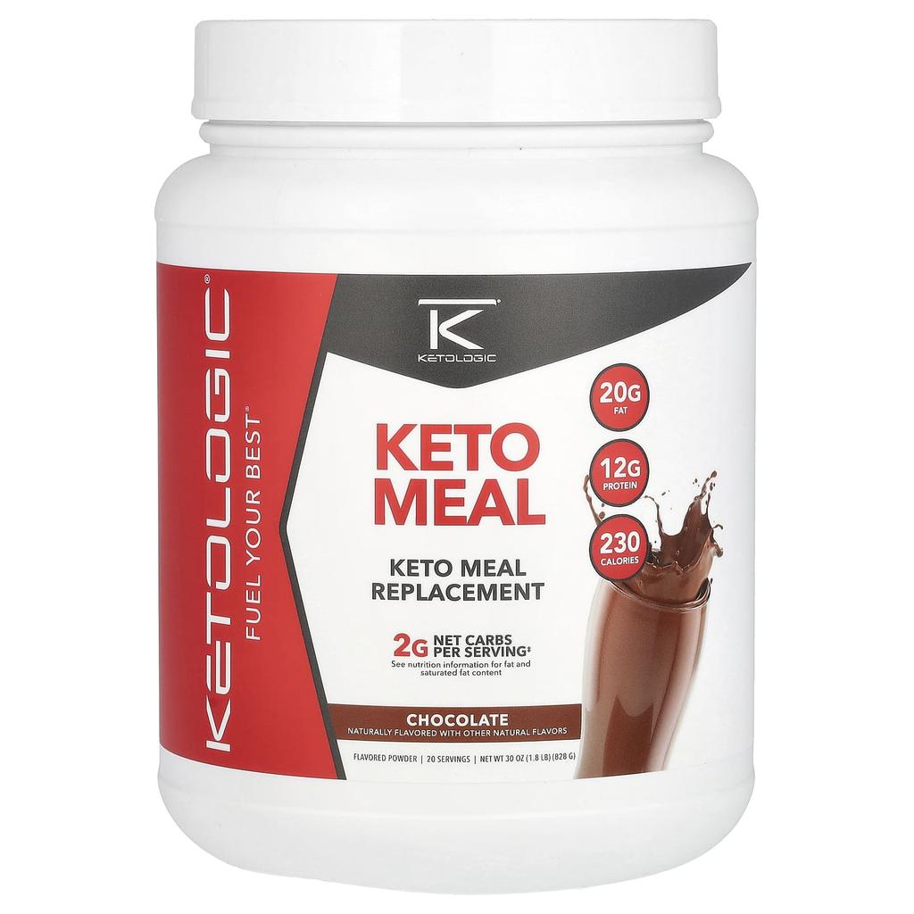 Ketomeal, Meal Replacement, Chocolate Flavor, 828G (1.8Lb)