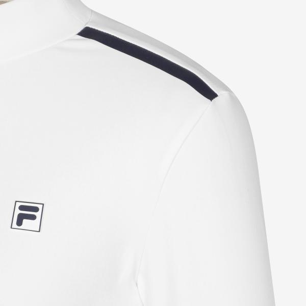Fila Теннисная футболка с длинным рукавом и воротником-стойкой