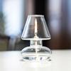 1PC Rustic Oil Lantern with Metal Frame and Glass Shade Durable Glass Candleholder with Protective Shade 13x4.2cm