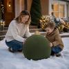 Fabric Covered Inflatable Christmas Balls Inflatable Christmas Decoration Ball  Festive Atmosphere