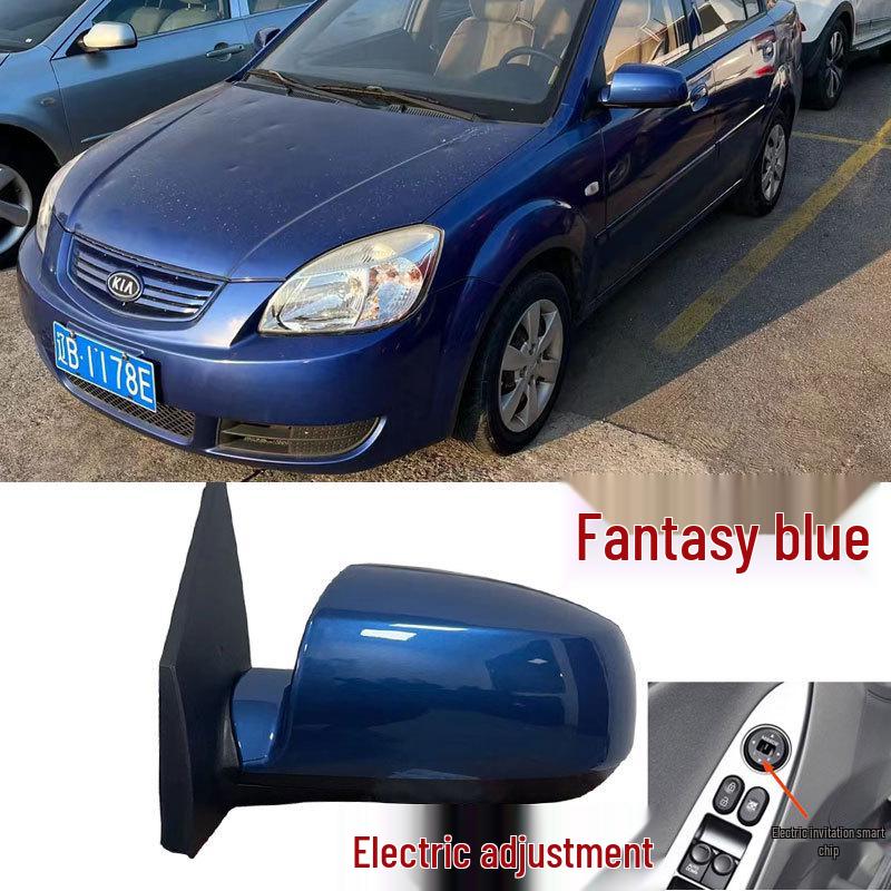 Kia Rio RIO Rearview Mirror Assembly - Includes 2-Year Warranty. Compatible with Other Reverse Mirrors.