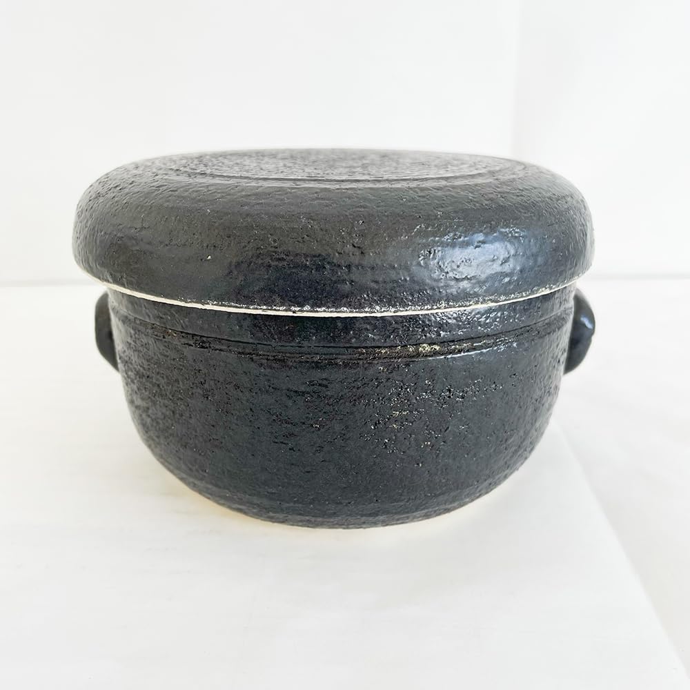 Microwave-safe ceramic rice container for refrigeration, made in Japan, perfect as a gift for Banko ware pottery (1 cup)