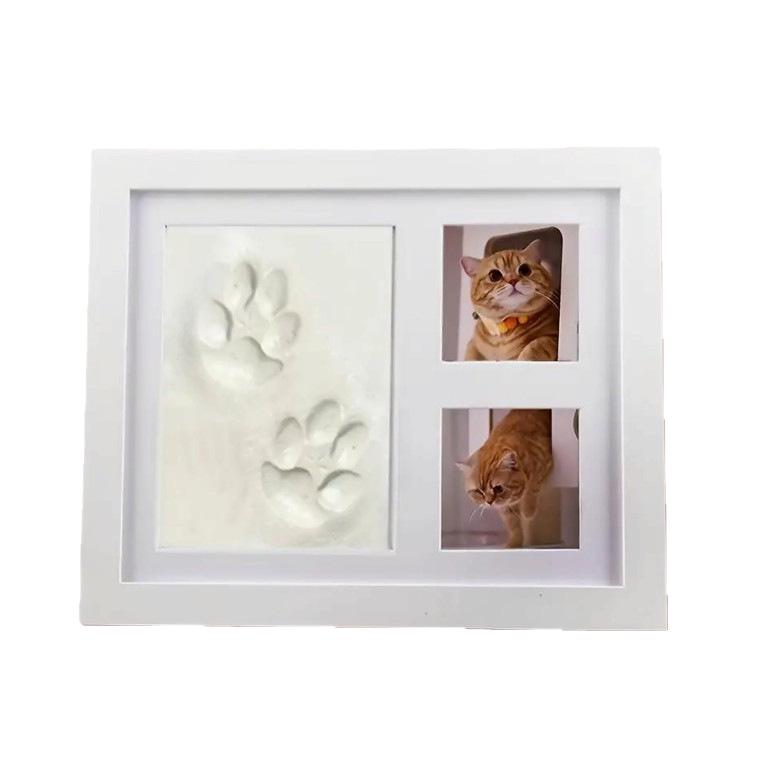Минималистичная фоторамка для детских отпечатков рук и ног с подушечкой для чернил