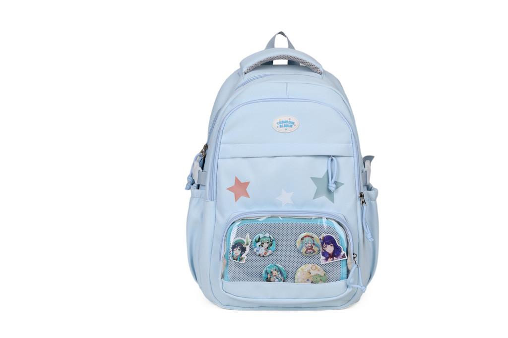 Starry Sky Transparent Backpack With Breathable Comfort For Middle School Students