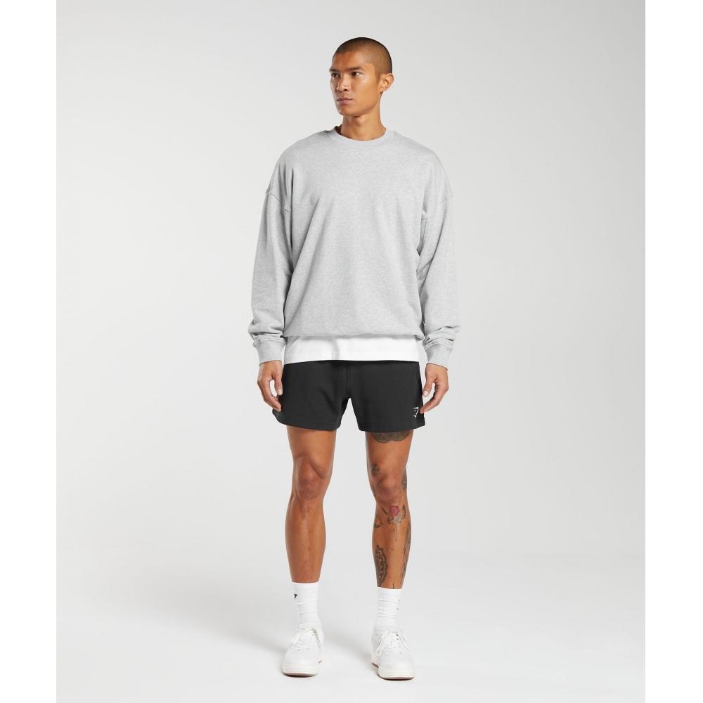 Gymshark День отдыха Essential Crew Светло-серый Меланж A6a2l Gbcn
