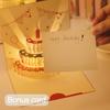 Открытка на день рождения Yousheng 3D Pop-Up с музыкальными огнями Открытка на день рождения с тортом для женщин, мужчин, детей, друзей