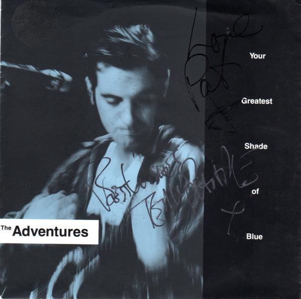 7-дюймовая пластинка ADVENTURES Your Greatest Shade Of Blue EKR106 Elektra 1990 UK Rock Б/у