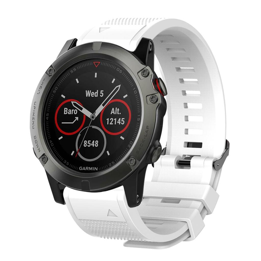 Силиконовый ремешок для часов Garmin Fenix 7X/5S/6 со быстросъемным креплением