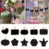 10PCS/Set Wooden Message Board Special Shape Noticeboard Grocery Bulletin Board  Wedding Party