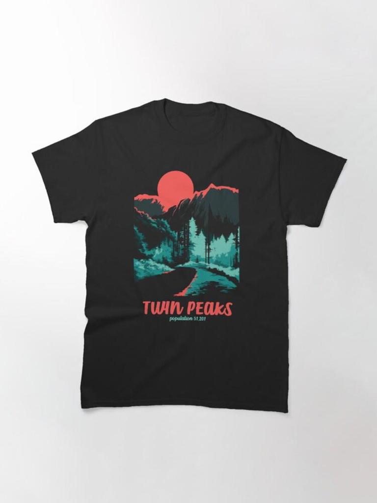 Twin Peaks Classic National Parks Tonal Welcome Poster Men's T-Shirt and kids tshirt