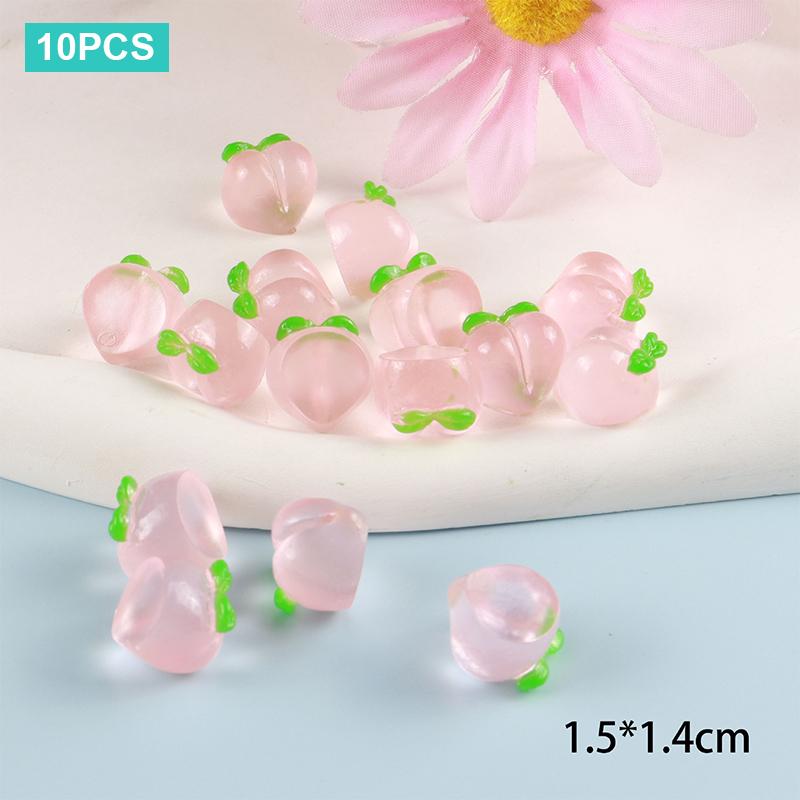 10 шт. мультяшные кавайные светящиеся мини-фигурки с имитацией фруктов настольные маленькие украшения креативные украшения своими руками аксессуары подарки