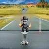 2D Plane, Creative Skull Car Dashboard Spring Decoration: Decoration, Car Dashboard Pendant, Exquisite Small Gift Ornament, Desktop Decoration