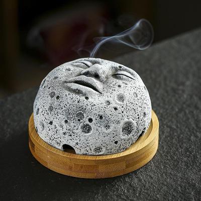 Курильница для благовоний Настольное украшение Коллекционный идеальный подарок Лунный держатель Домашнее украшение для