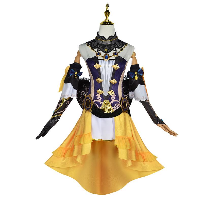 Ysir Navia Cos Костюм Genshin Impact Fengdan Игровой костюм Полный комплект аниме Косплей Женский