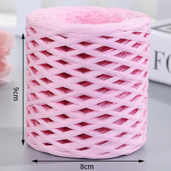 200 м Натуральная рафия Соломенная пряжа для вязания крючком Бумажные нити Экологичная бумажная пряжа DIY Ручная работа Летняя шляпа от солнца Пляжная сумка