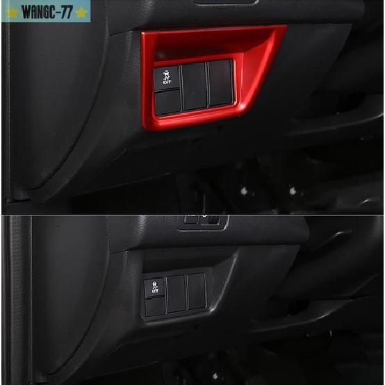 Bright Red Car Headlight Button Frame Cover Trim For Honda Accord 10th 2018-