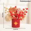 2026 Chinese Wealth Fruit Pot Decoration Chinese New Year Desktop Ornament Spring Festival Gift Decor Blessing Flower Bucket