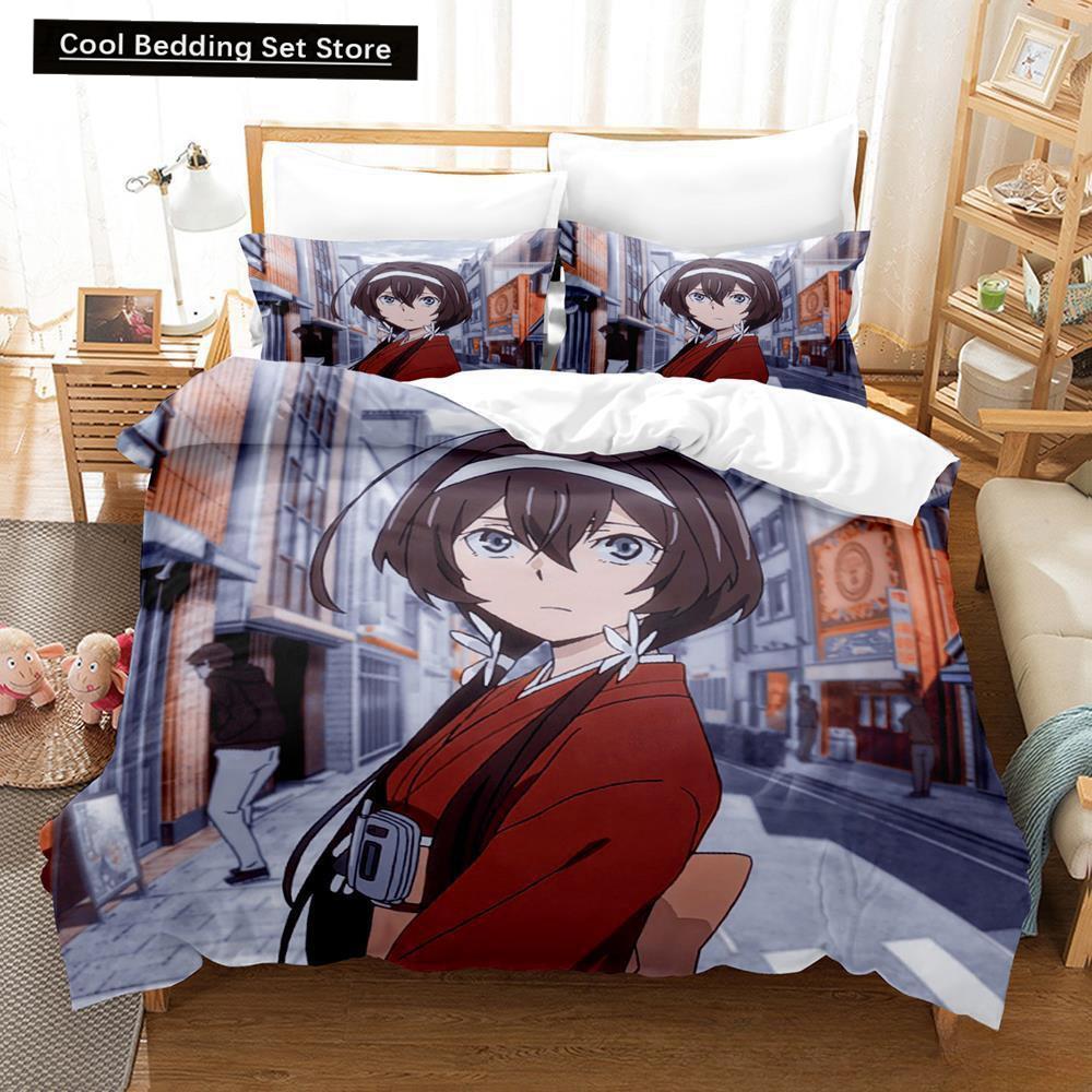 3D Print Anime Kawaii Girl Kyouka 2/3pcs Bedding Set Single Twin Full Queen King Size Bed Set Adult Kid Bedroom Duvet cover Sets