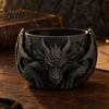 3D-печатный смоляной поднос Дракон Чаша для хранения Фэнтезийный настольный органайзер для украшений Универсальная демонстрационная чаша Ключи и монеты Декоративный готический контейнер Дом