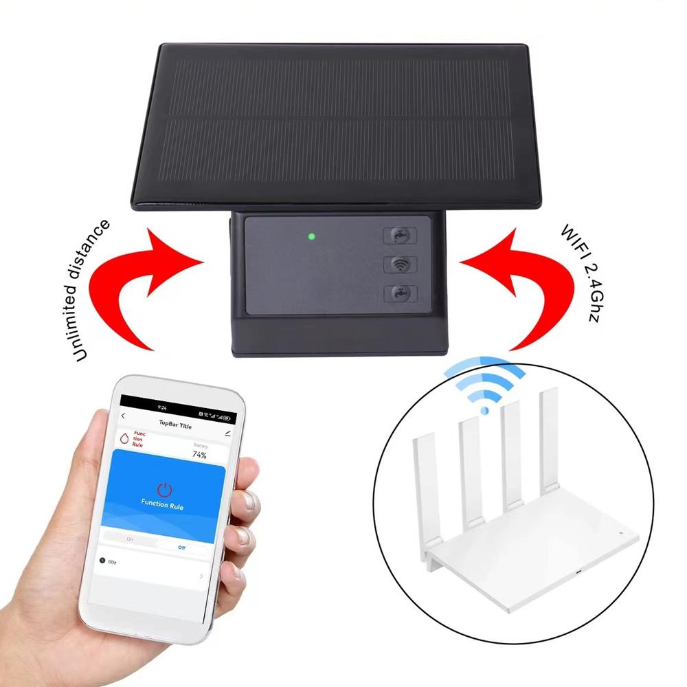 WiFi Smart Solar Water Timer Automatic Irrigation Watering System Flower Plant Drip Irrigation Kit for Indoor and Outdoor