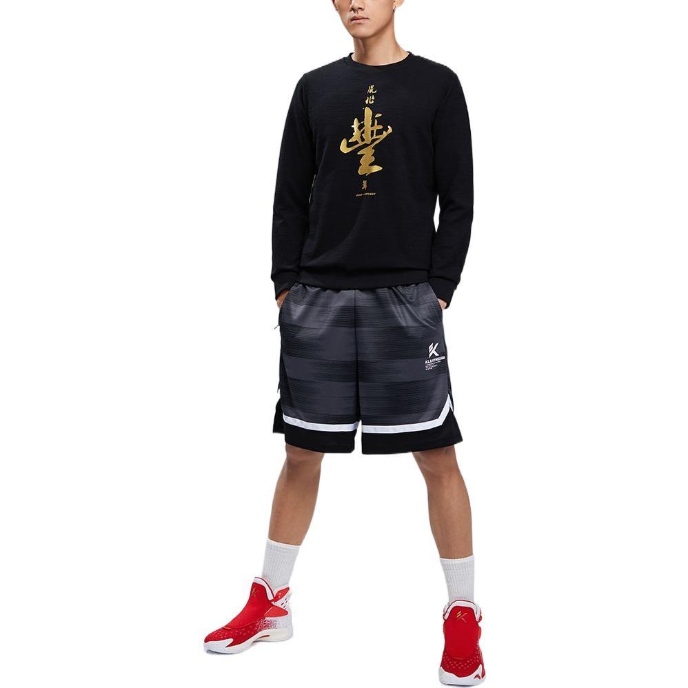ANTA Sweatshirts Men's Black Crew Neck Moderate Regular 152011718-3