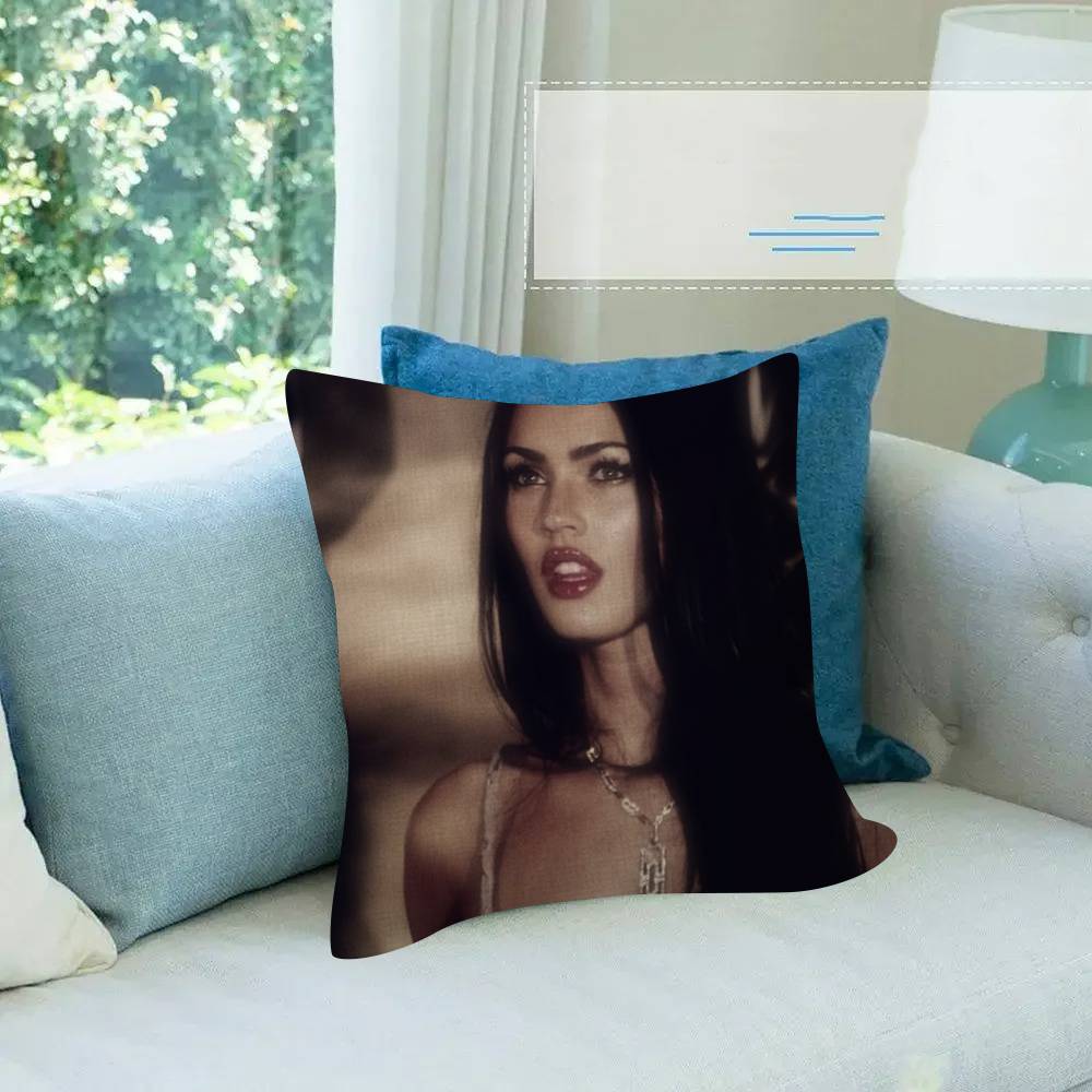 M-Megan F-Fox Actor Classic Personalized Pillow Cover Kids Bedroom Wild Party Decor Pillowcase Kid Birthday Shower Gift