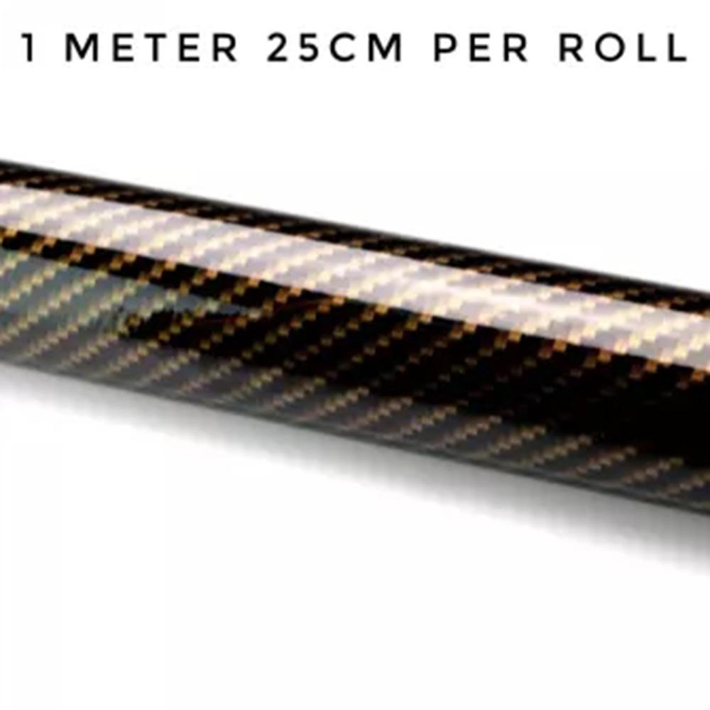 100*25 см 2D глянцевая глянцевая черно-золотая виниловая пленка для мотоцикла, наклейки и наклейки для планшета, автоаксессуары для автомобиля