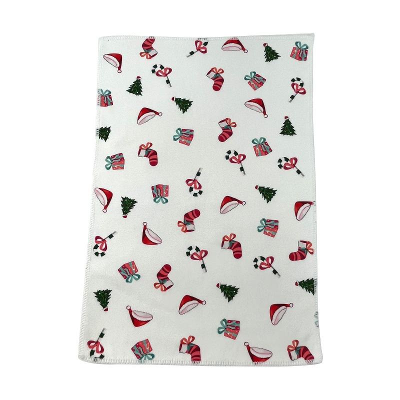 1 шт 45*32 см Рождественское полотенце Праздничная атмосфера Подарки для ванной