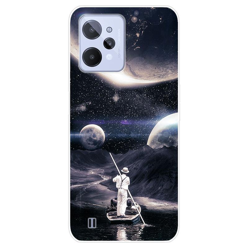 Для Realme C31 C 31 RealmeC31 чехол Мягкая силиконовая задняя крышка модный чехол для телефона с мультяшным рисунком