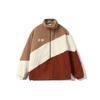 Color Block Fleece Jacket Women Jackets Gingerbread-Brown AFMR494-2