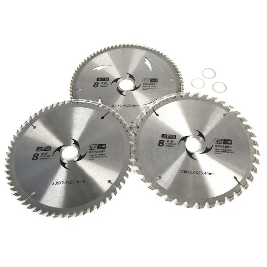 8-дюймовый 200-мм 40T/60T/80T универсальный инструмент для пилы из сплава карбида древесины