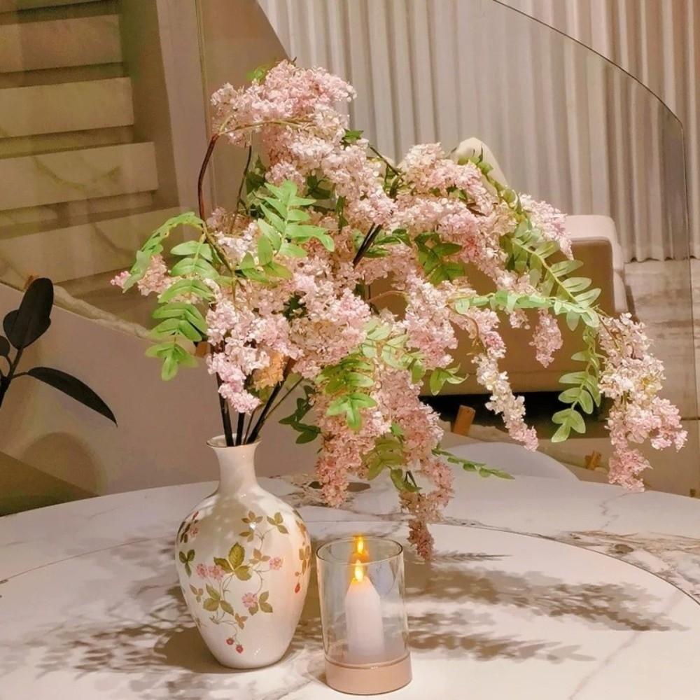 Realistic Simulation Sophora 120cm Fake Flower Artificial Sophora Flower Home Living Room Decor