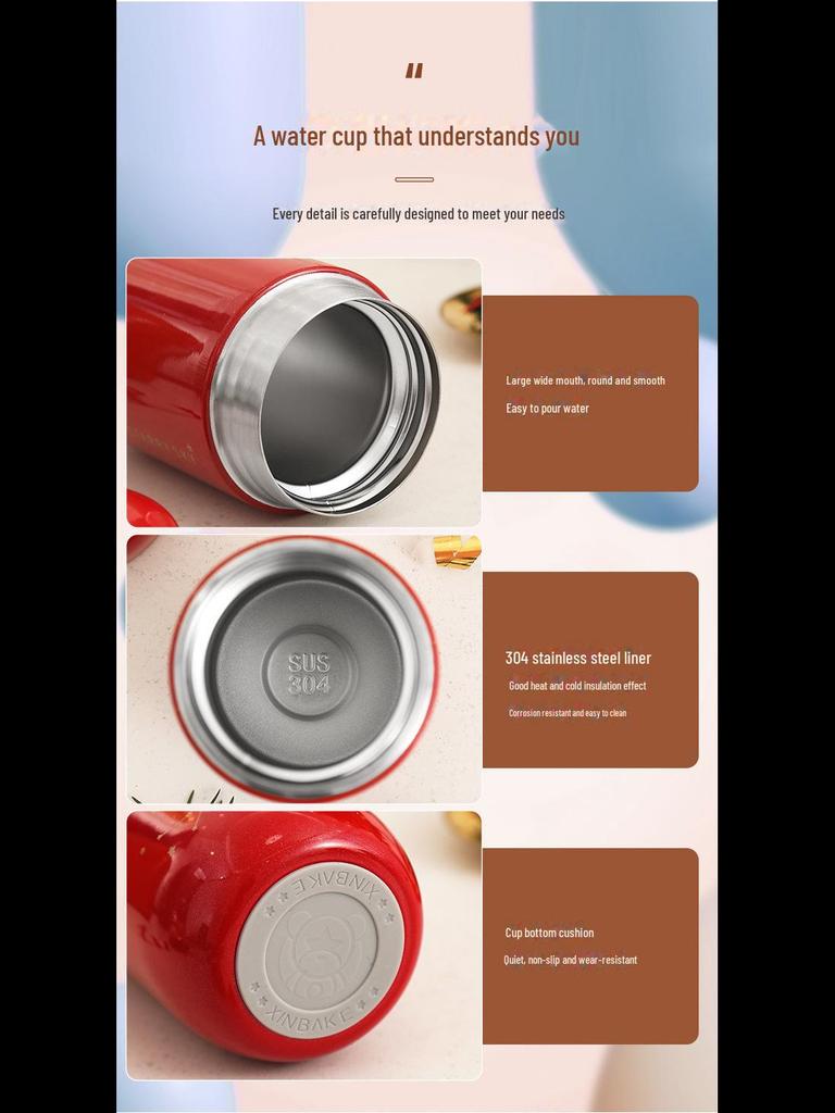 Мини-термос Starry Sky 304 из нержавеющей стали — модный и компактный с логотипом