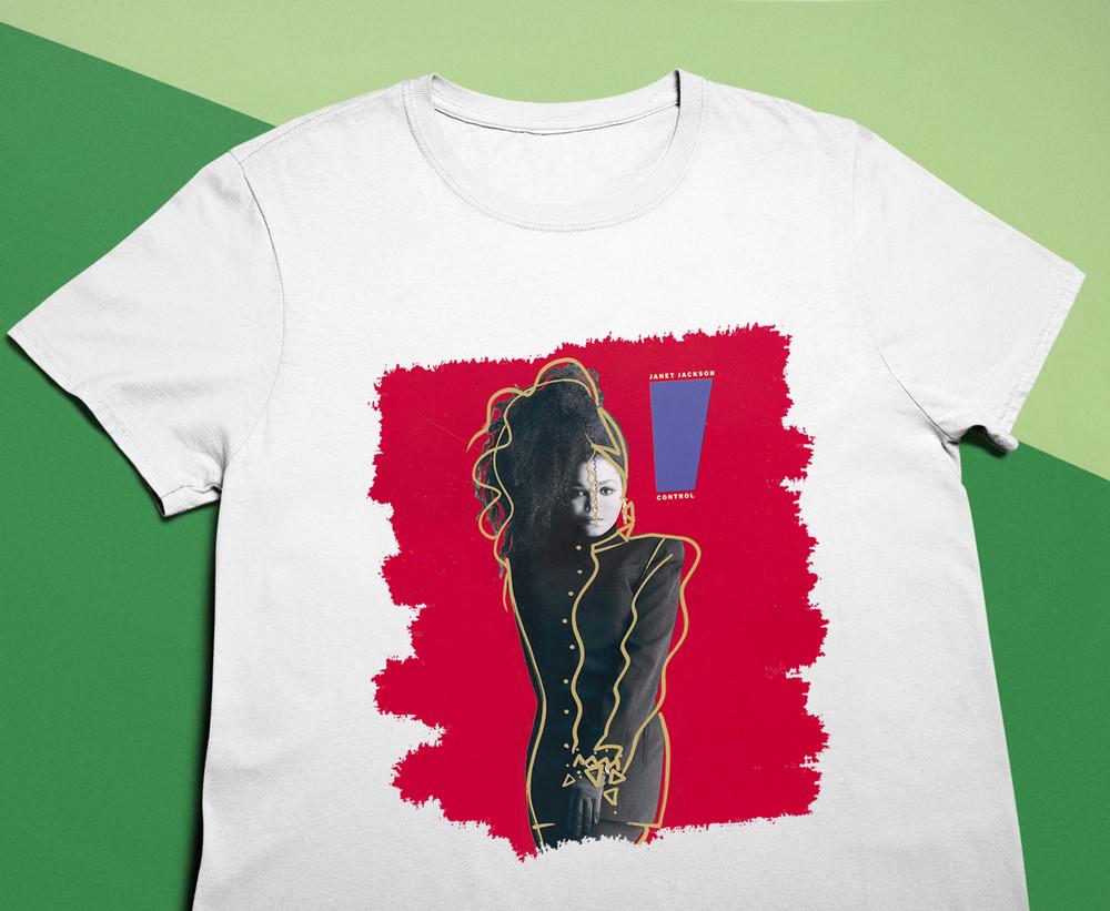 Janet JacksonControl Album Signed Shirt Classic White Unisex S-5XL UU233 Unisex T-Shirt