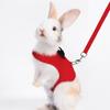 1 Set Pet Harness Leash Stylish Bow Decoration Small Pets Rabbit Traction Harness for Outdoor Walking