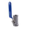 1/2'' Inch Threaded 1pc Ball Valve Female Pipe Fittings Stainless Steel SS 304 BSPT For Water Oil Gas