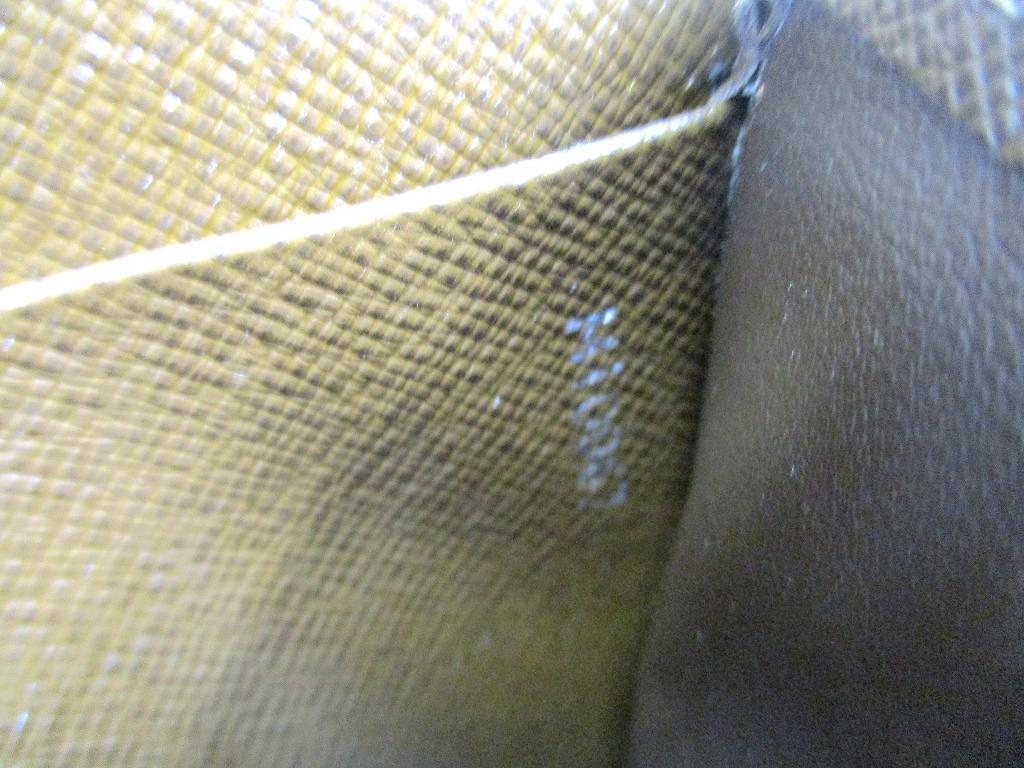 Оригинальный кошелек LOUIS VUITTON Taiga из кожи темно-коричневого цвета на круговой молнии, дорожный кейс #a856, восстановленный